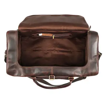 Blake Buffalo Leather Duffel Bag for Men - Image 4