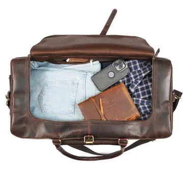Blake Buffalo Leather Duffel Bag for Men - Image 6