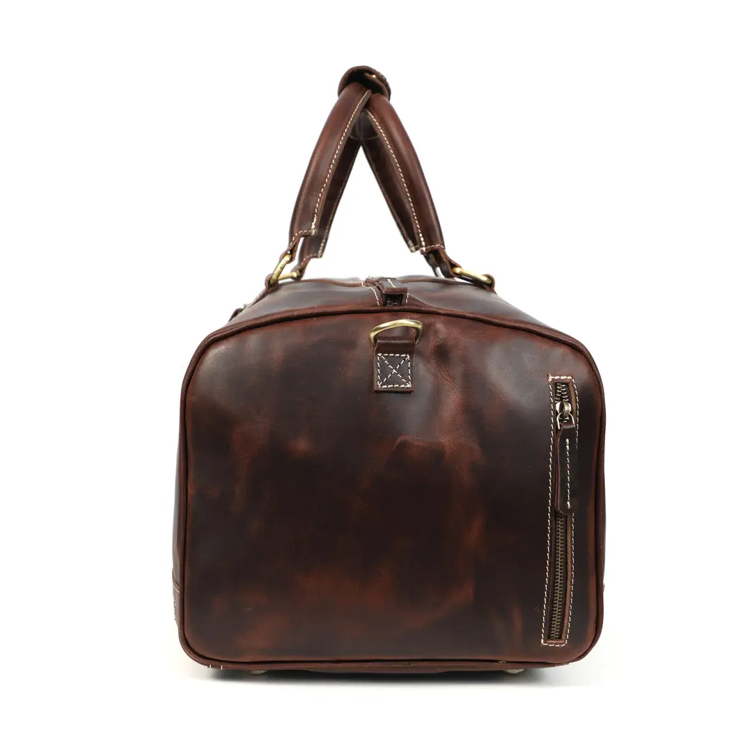 Ronan Buffalo Leather Duffel Bag - Image 7