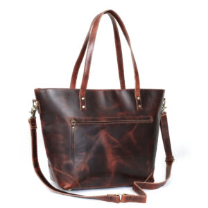Amber Buffalo Leather Tote Bag