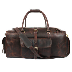 Blake Buffalo Leather Duffel Bag for Men