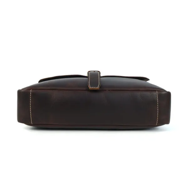 Archer Handmade Leather Messenger Bag - Image 6