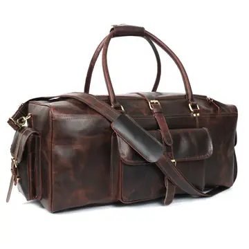 Blake Buffalo Leather Duffel Bag for Men - Image 2