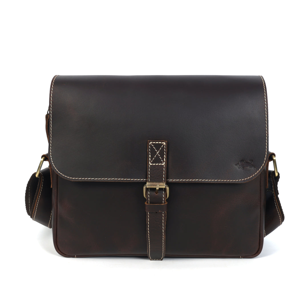 Archer Handmade Leather Messenger Bag - Image 2