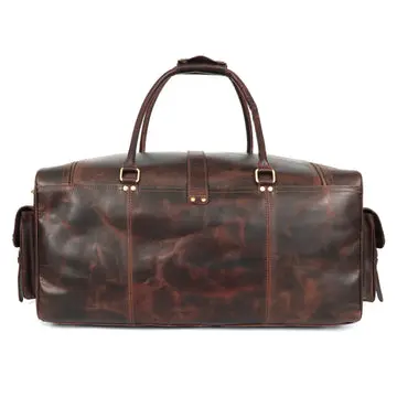 Blake Buffalo Leather Duffel Bag for Men - Image 3