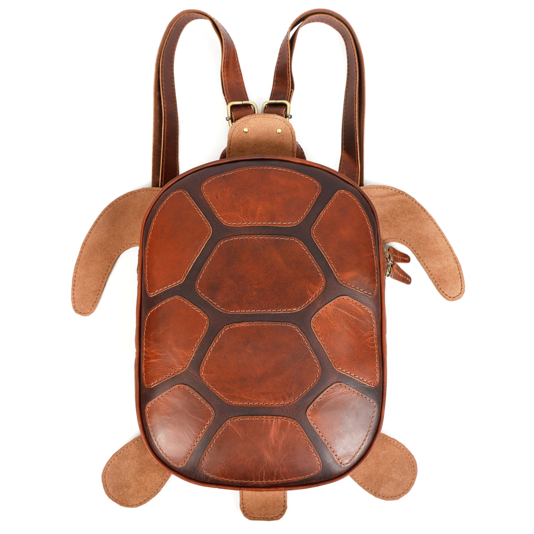 Handmade Turtle Leather Backpack - Image 7
