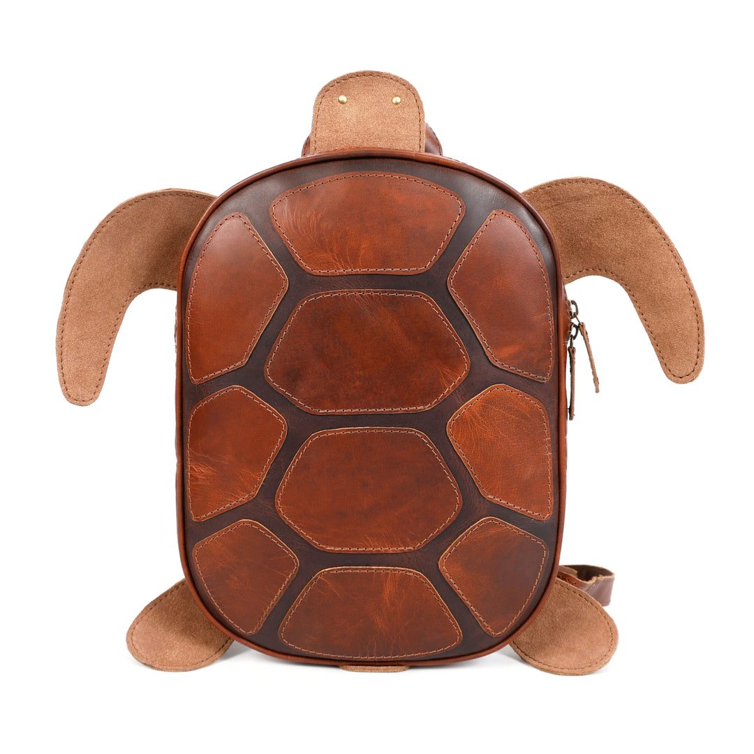 Handmade Turtle Leather Backpack - Image 2