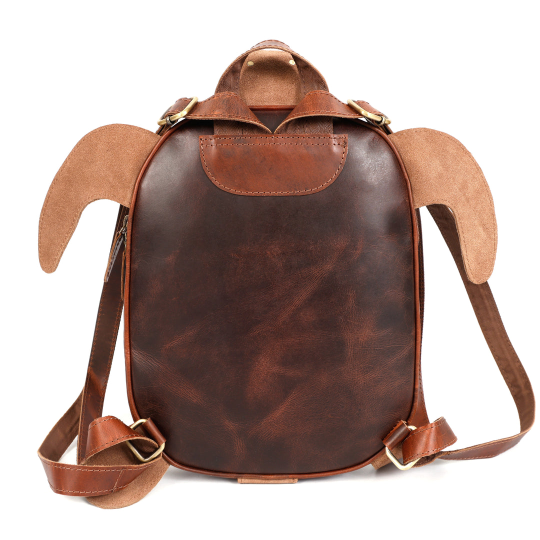 Handmade Turtle Leather Backpack - Image 3