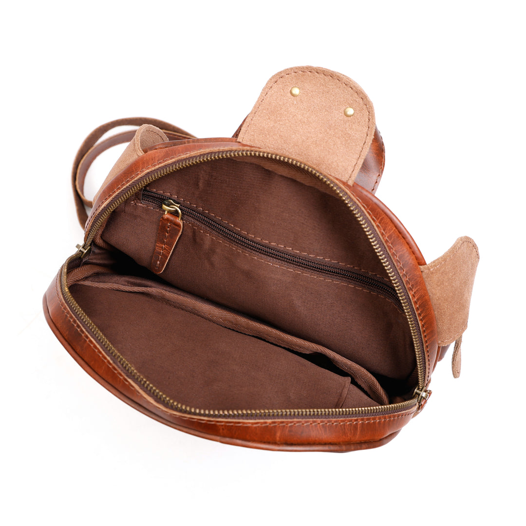 Handmade Turtle Leather Backpack - Image 6