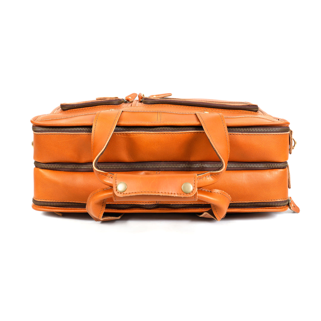 Leon Buffalo Leather Briefcase - Image 5