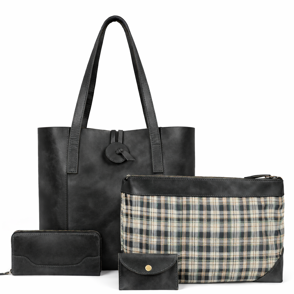 Lily Buffalo Leather Tote Combo Set - Image 8