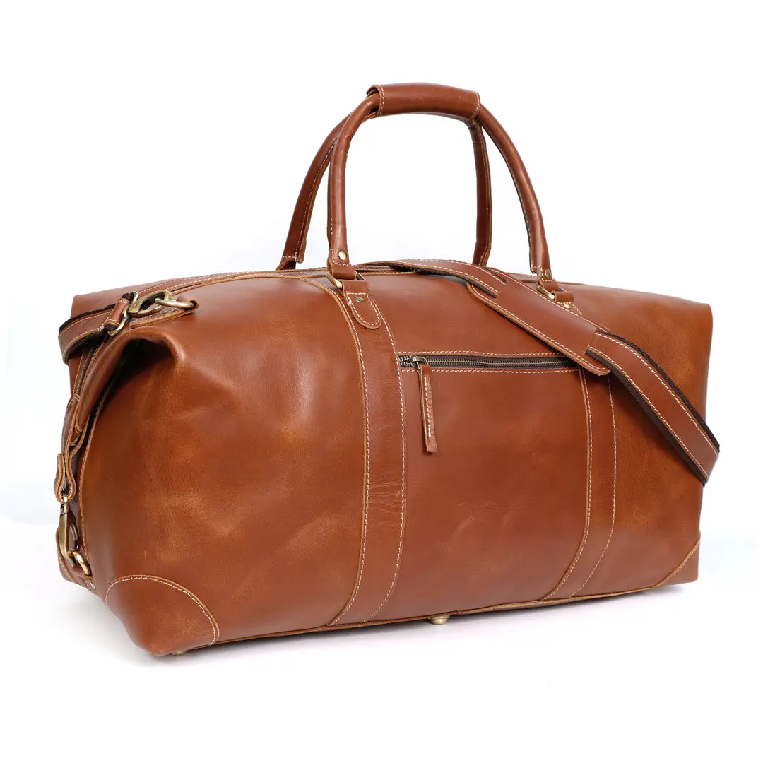 Douglas Buffalo Leather Duffel Bag - Image 4
