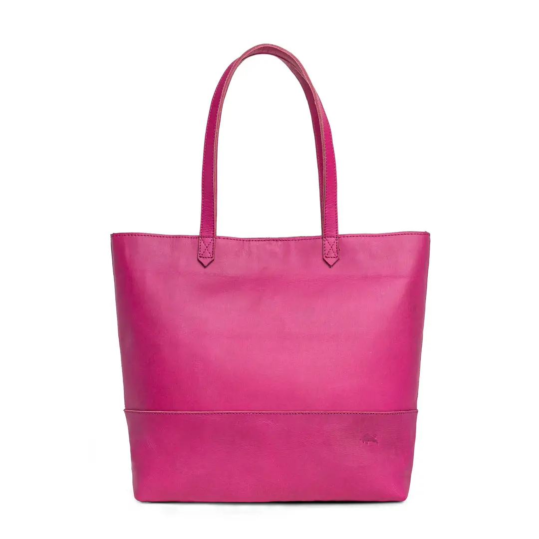 Flora Buffalo Leather Tote Bag - Image 3