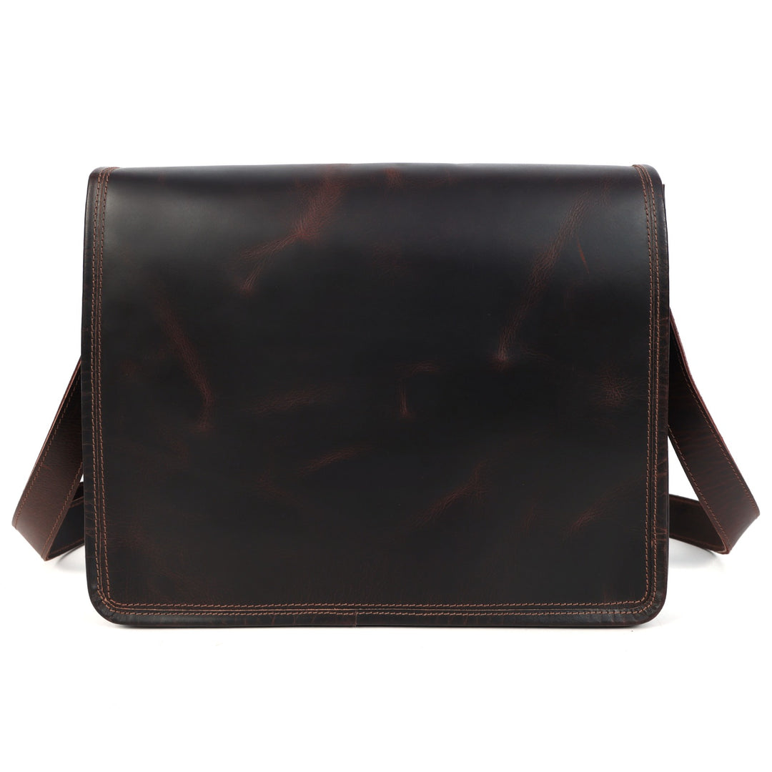 Dune Buffalo Leather Messenger Bag - Image 2