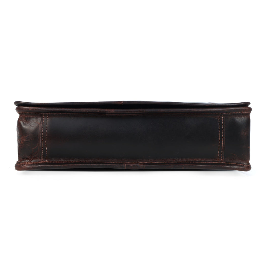 Dune Buffalo Leather Messenger Bag - Image 7