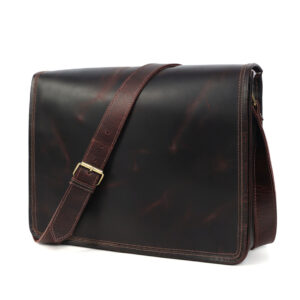 Dune Buffalo Leather Messenger Bag