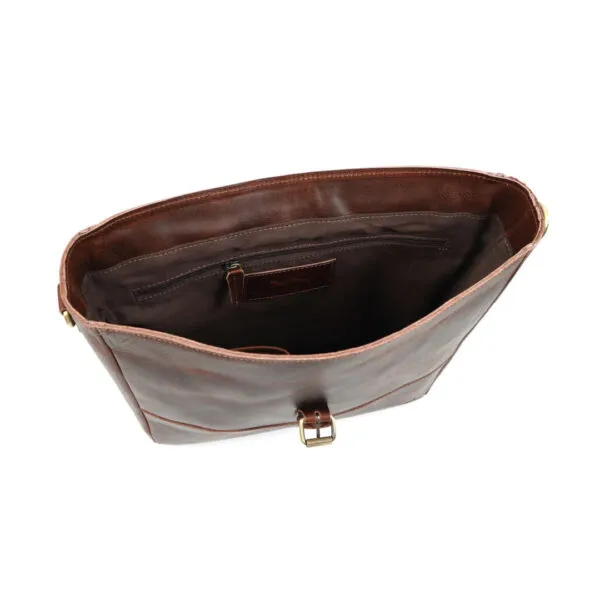 Eagle Handmade Leather Messenger Bag - Image 3