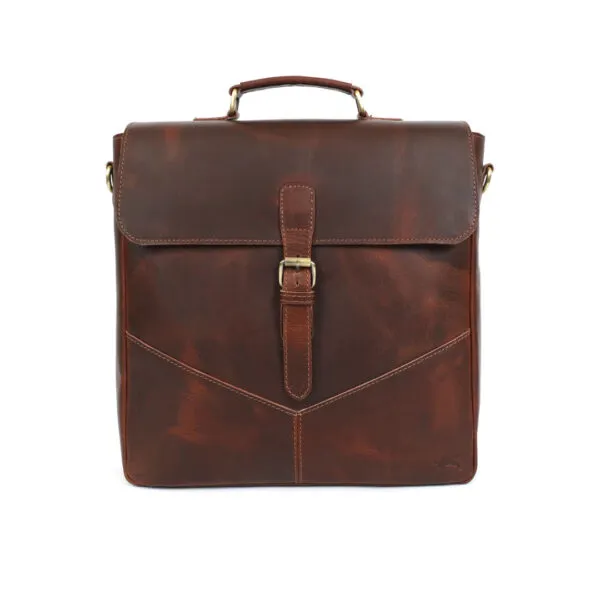 Eagle Handmade Leather Messenger Bag - Image 4