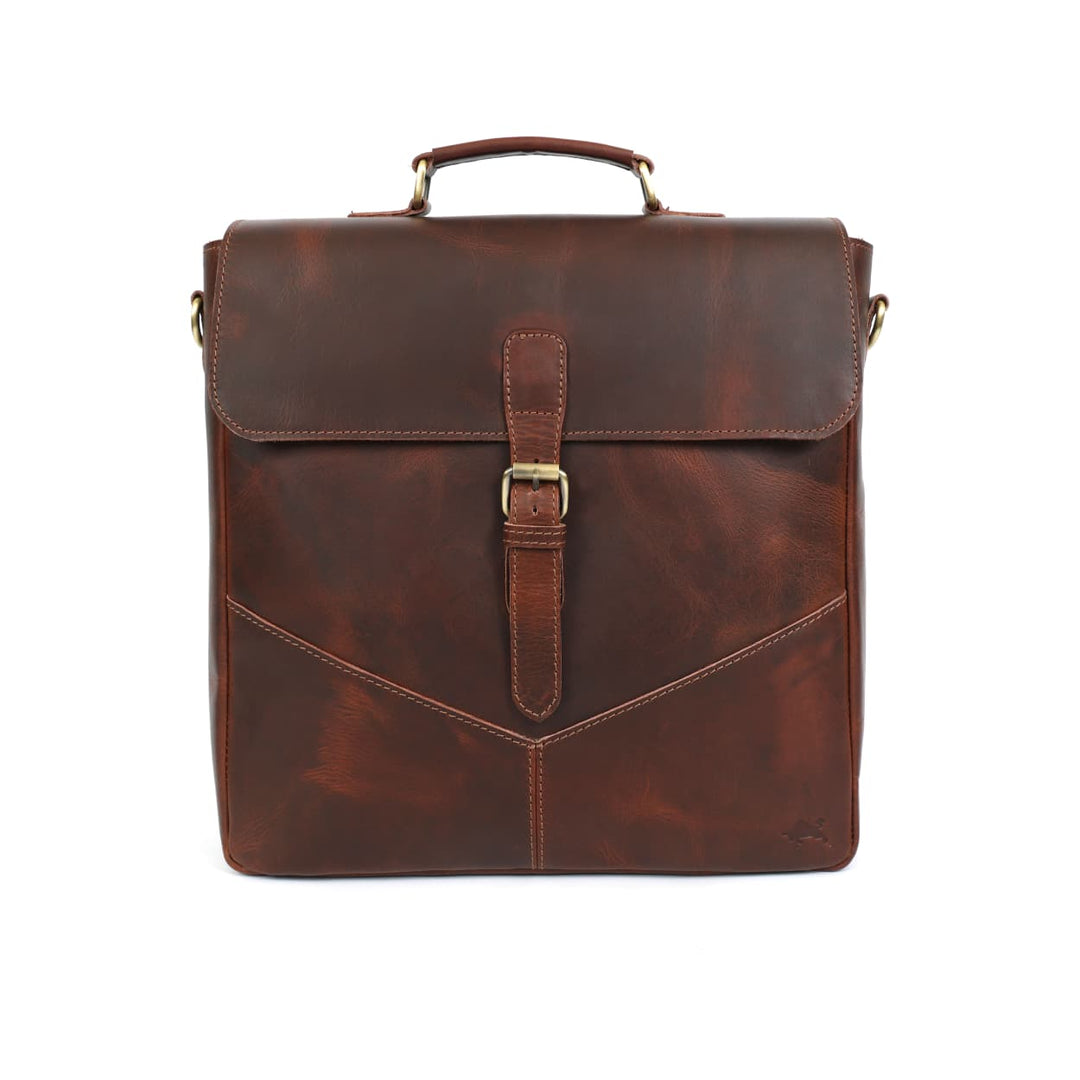 Eagle Handmade Leather Messenger Bag - Image 2