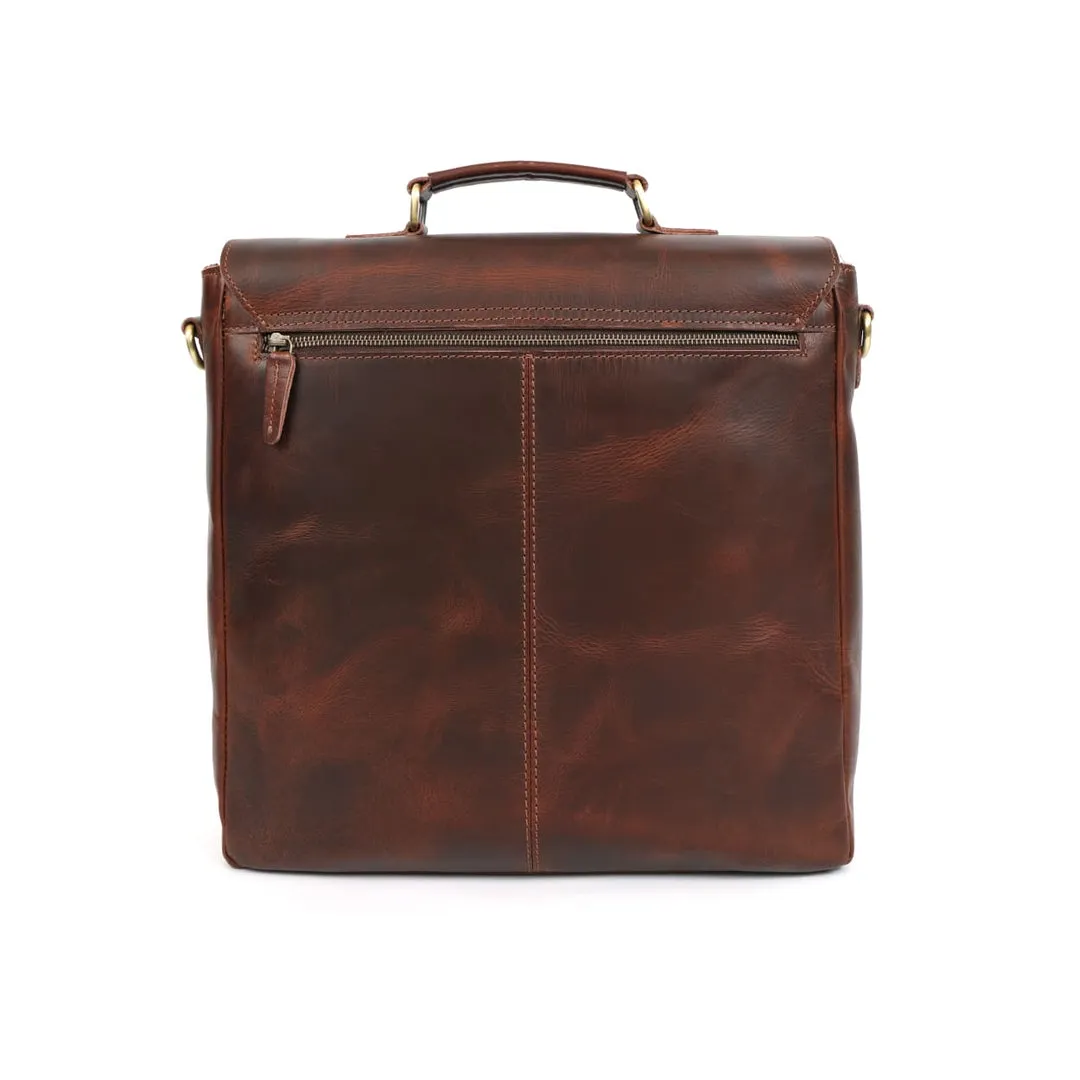 Eagle Handmade Leather Messenger Bag - Image 5