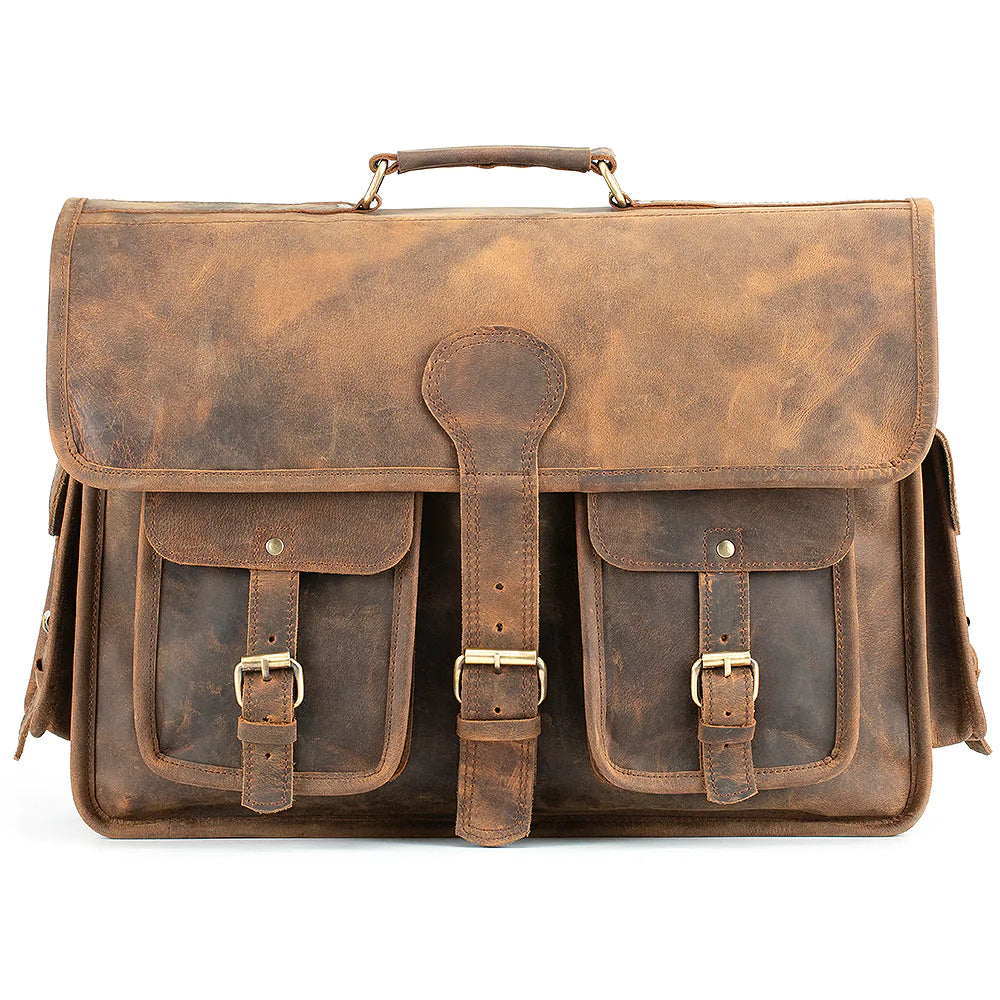 Brooks Buffalo Leather Briefcase - Image 3