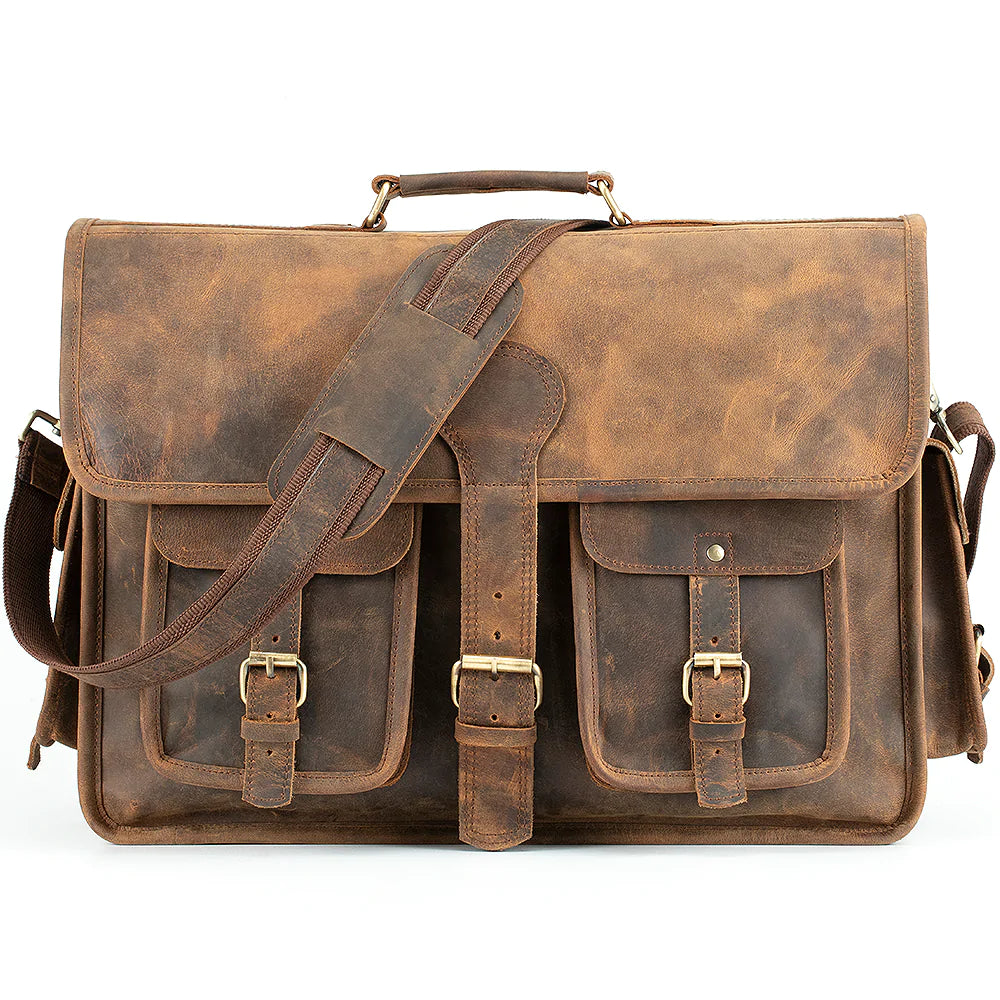 Brooks Buffalo Leather Briefcase - Image 2