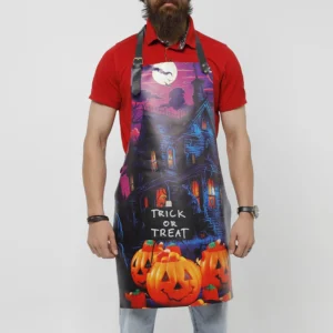 Haunted Scene Halloween Leather Apron