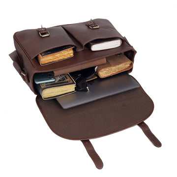 Terran Leather Messenger Bag - Image 2