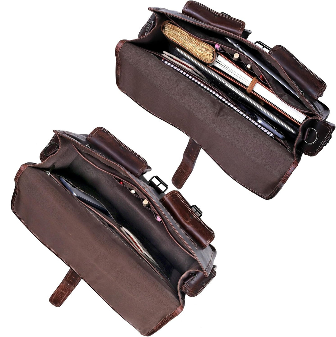Ashford Buffalo Leather Briefcase - Image 5