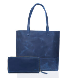 Camila Buffalo Leather Tote Bag + Wallet Set
