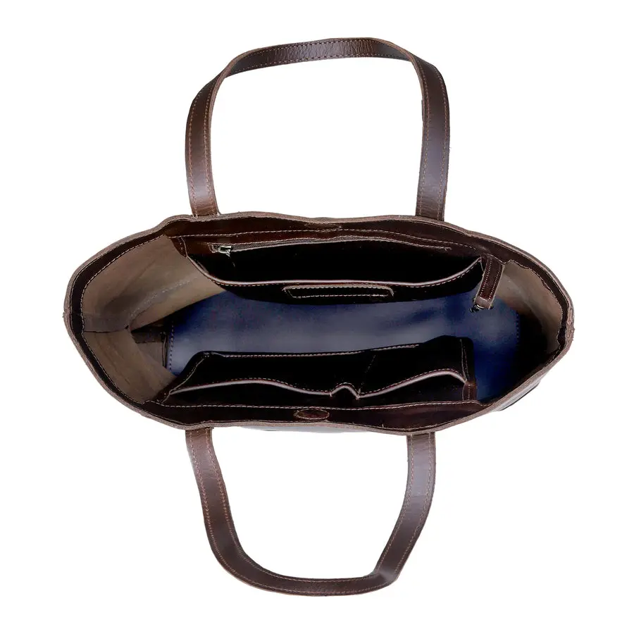 Lila Buffalo Leather Tote Bag - Image 4