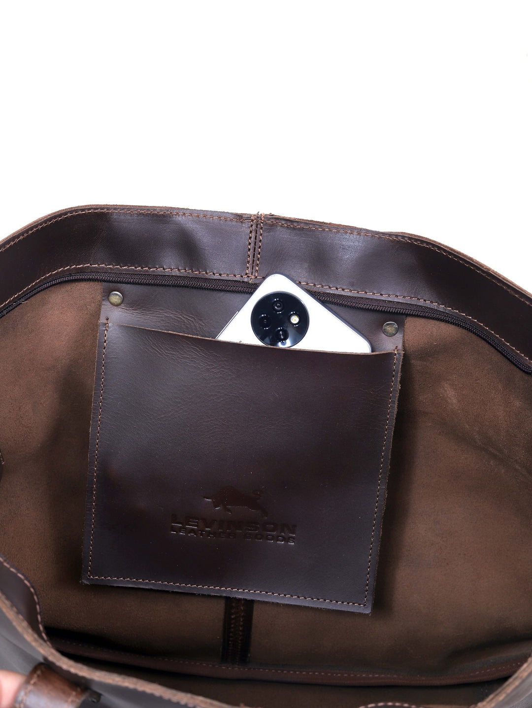 Ariana Buffalo Leather Tote Bag + Wallet Set - Image 5