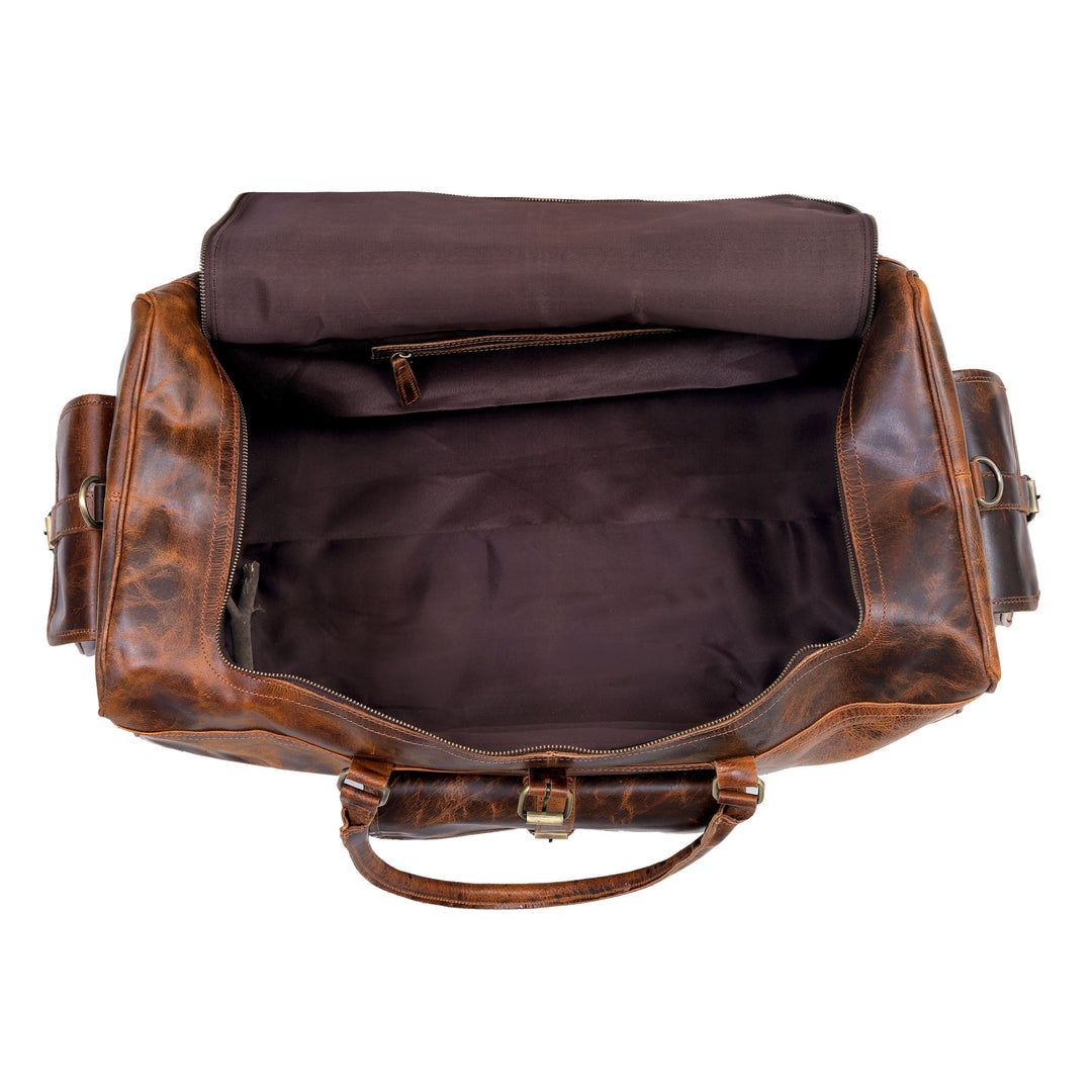 Wilder Buffalo Leather Duffel Bag for Men - Image 7
