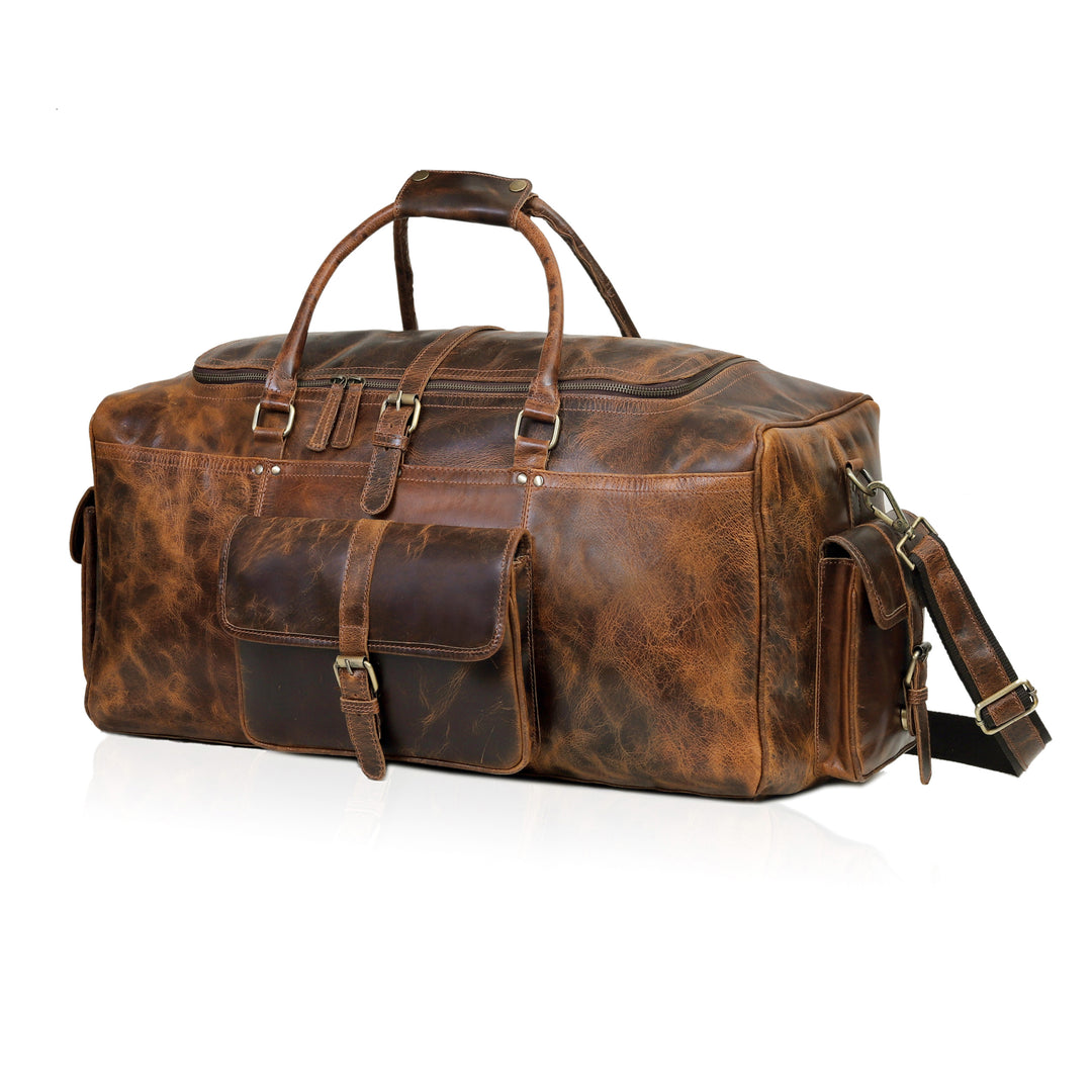 Wilder Buffalo Leather Duffel Bag for Men - Image 6
