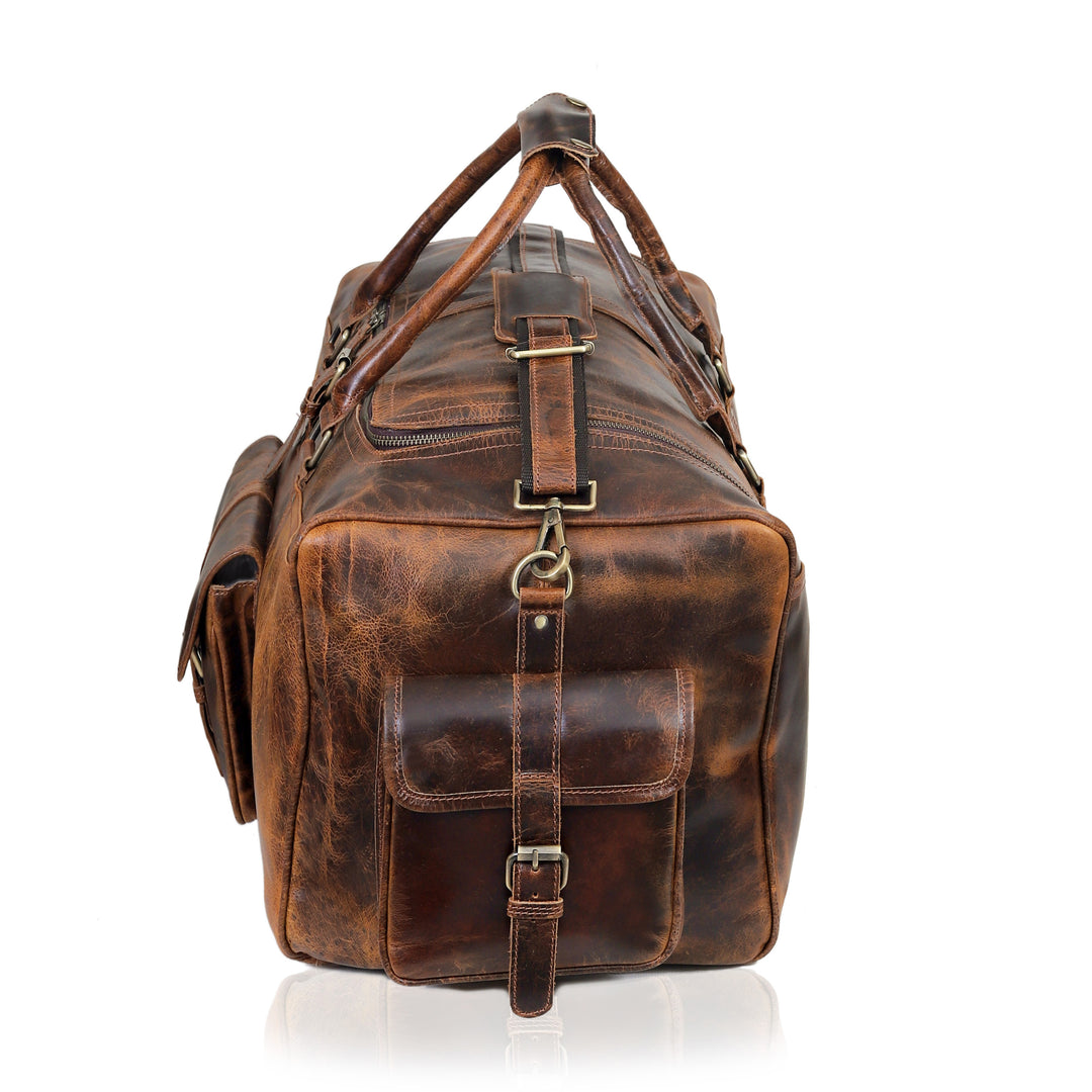 Wilder Buffalo Leather Duffel Bag for Men - Image 5