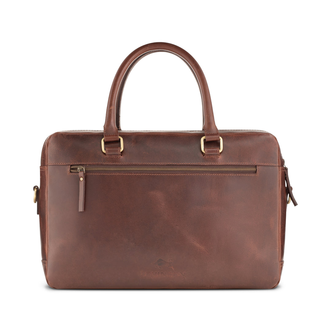 Maple Buffalo Leather Briefcase - Image 3