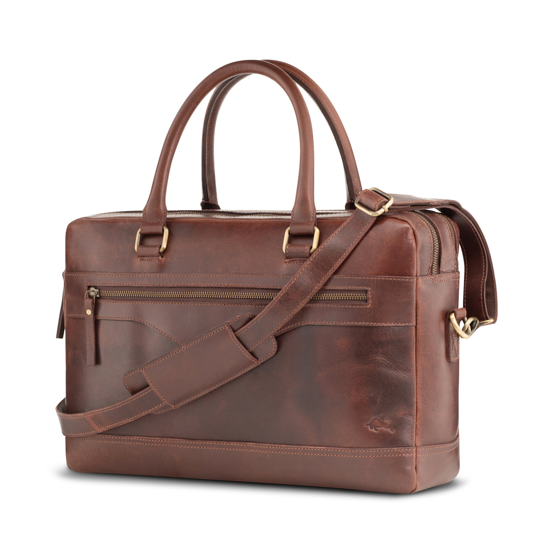 Maple Buffalo Leather Briefcase