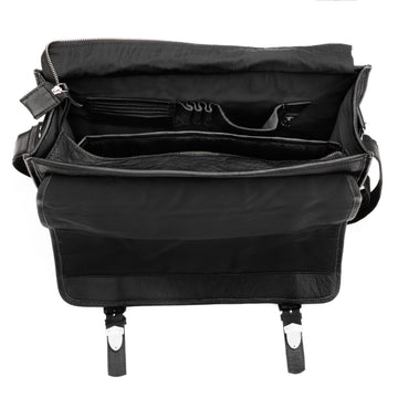 Pilot Black Leather Briefcase - Image 5