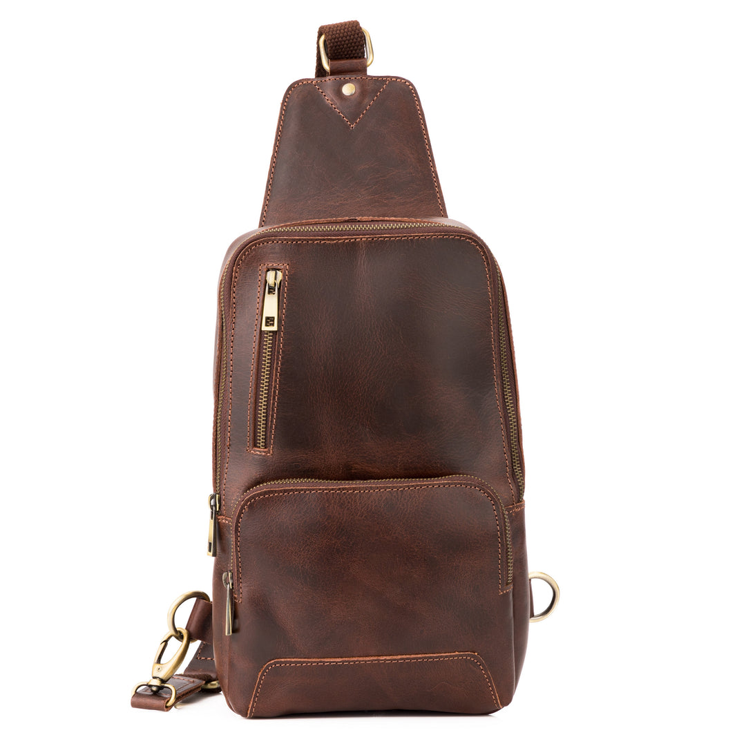 Daily Vintage Buffalo Leather Sling Bag - Image 2