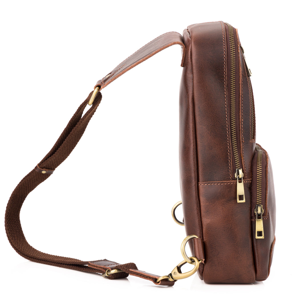 Daily Vintage Buffalo Leather Sling Bag - Image 3