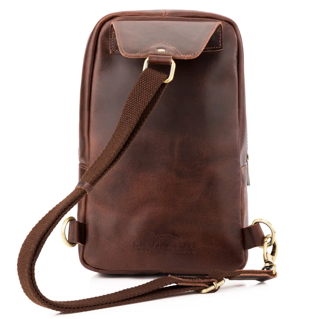 Daily Vintage Buffalo Leather Sling Bag - Image 4