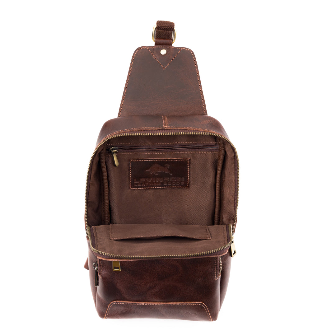 Daily Vintage Buffalo Leather Sling Bag - Image 5