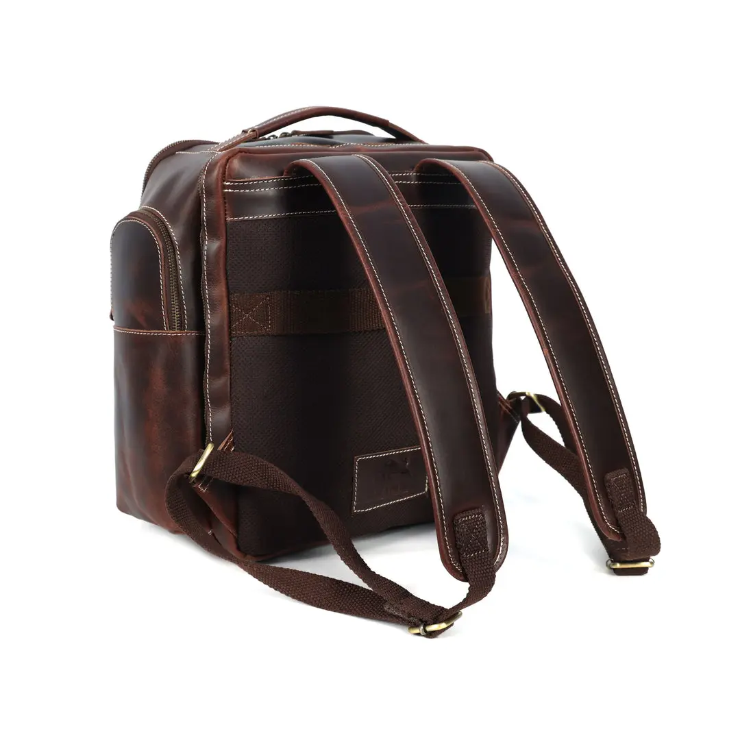 Boulder Buffalo Leather Backpack - Image 6