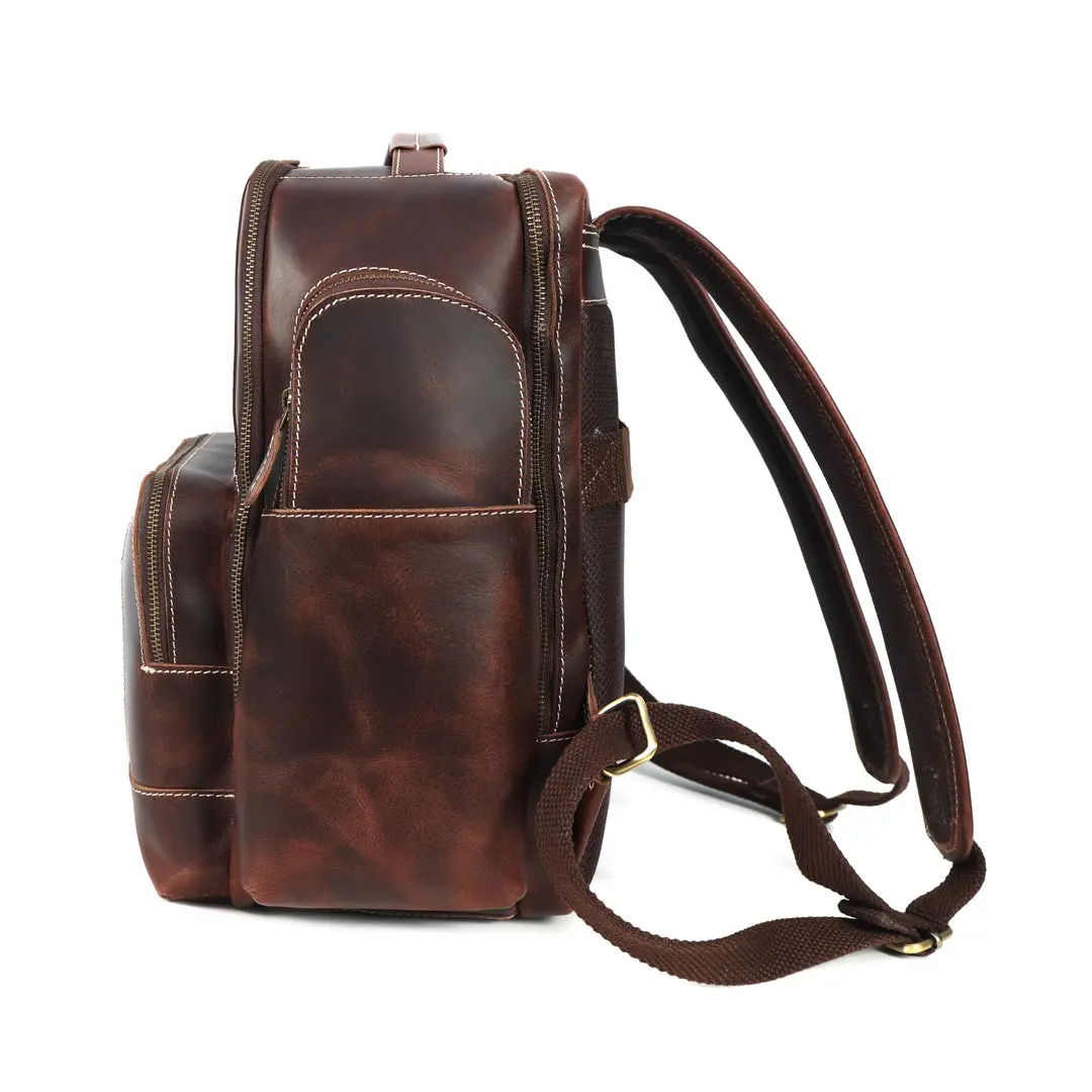 Boulder Buffalo Leather Backpack - Image 5