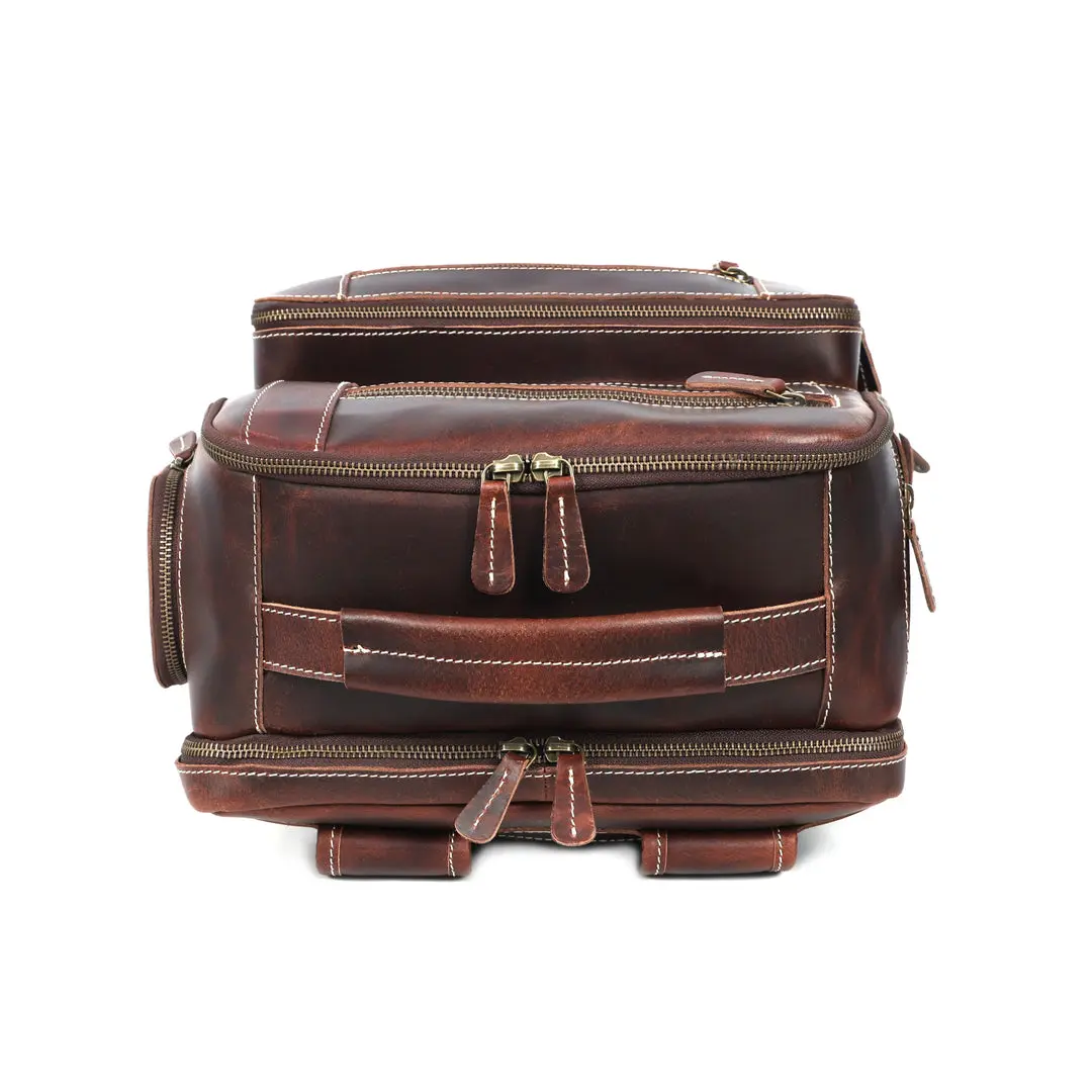 Boulder Buffalo Leather Backpack - Image 4