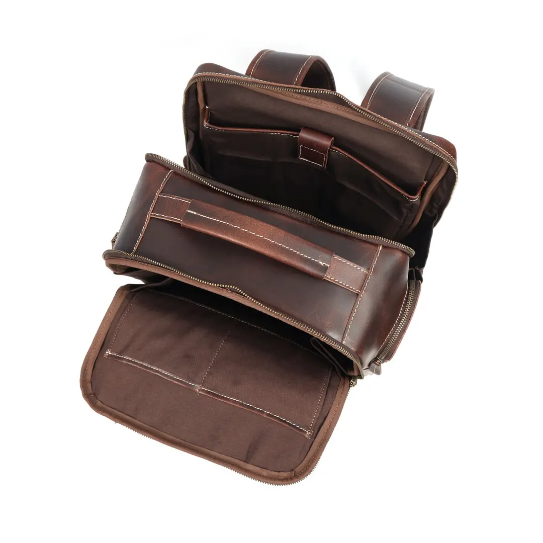Boulder Buffalo Leather Backpack - Image 3