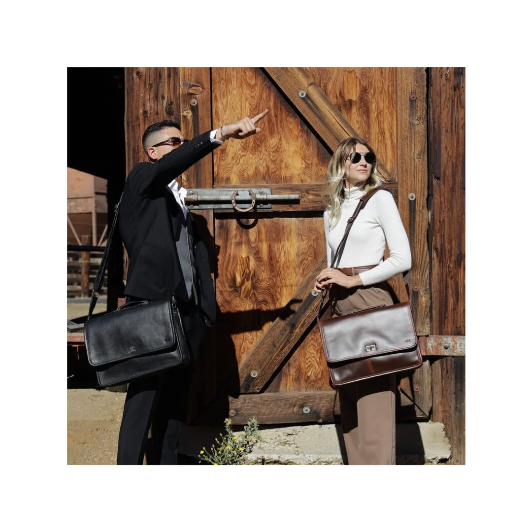 Parker Leather Messenger Bag for Men - Image 7