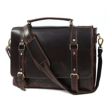 Rocky Buffalo Leather Messenger Bag