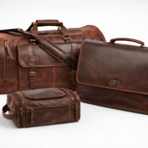 Premium Buffalo Leather Travel & Work Combo Set