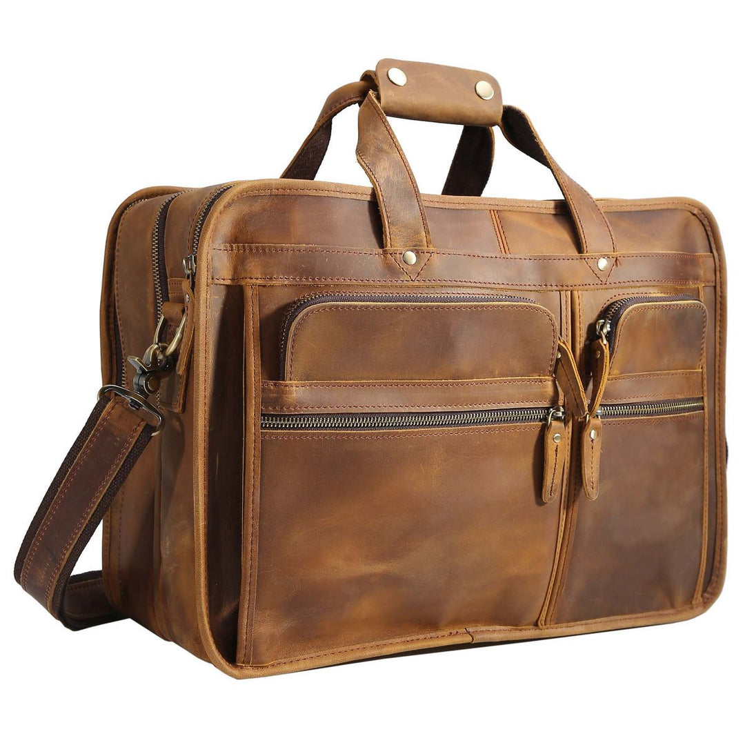 Mason Buffalo Leather Briefcase - Image 6